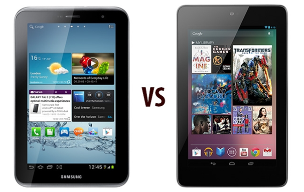 Galaxy Tab 2 Vs Nexus 7